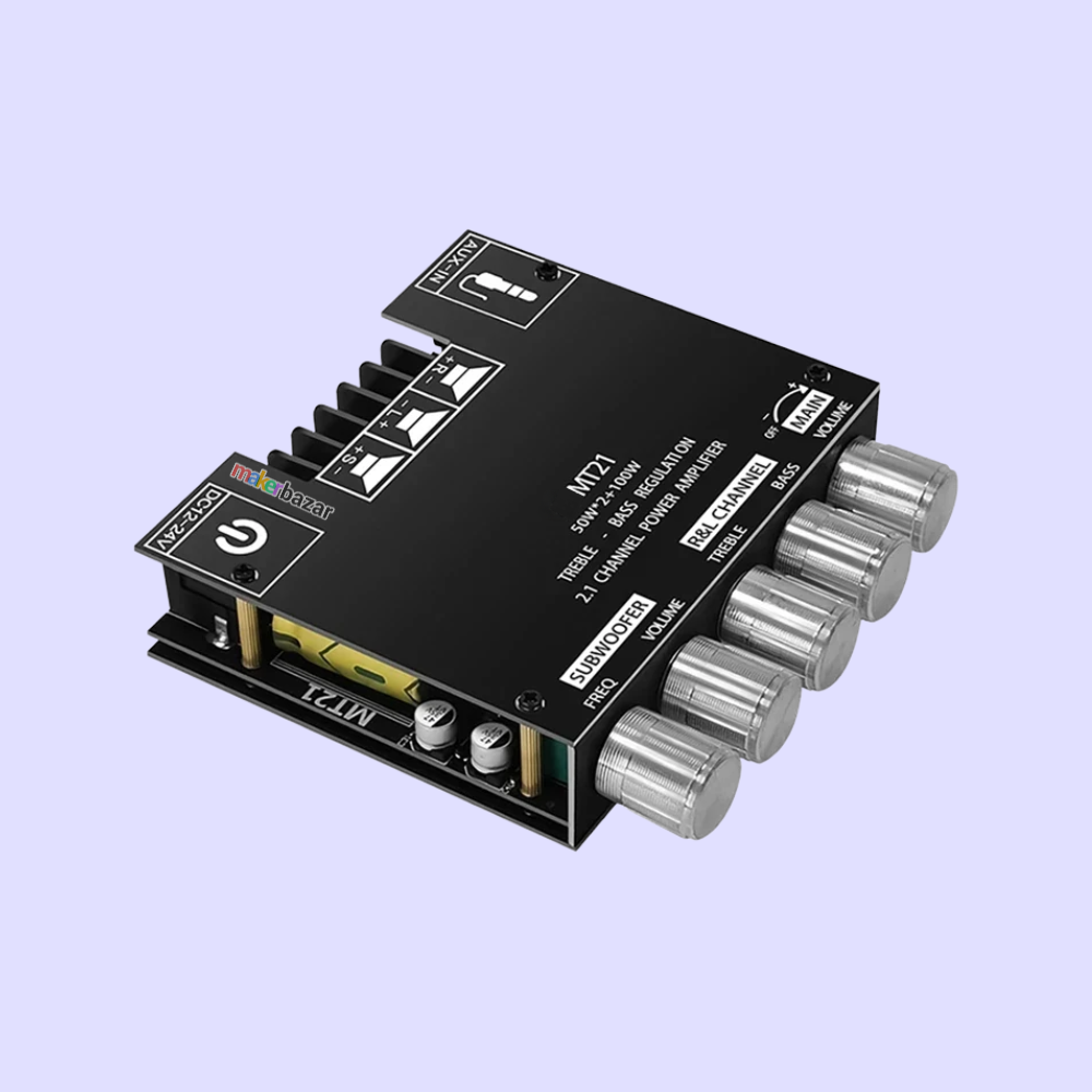 ZK-MT21 2.1 Channel Bluetooth Digital Amplifier Board 50WX2+100W