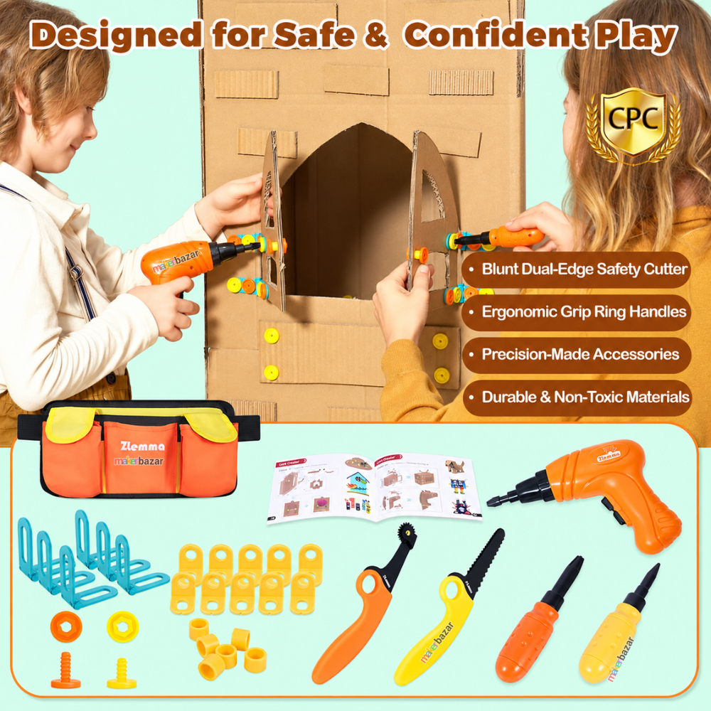 ZLemma ZL035ES 258pcs Cardboard Building Kit