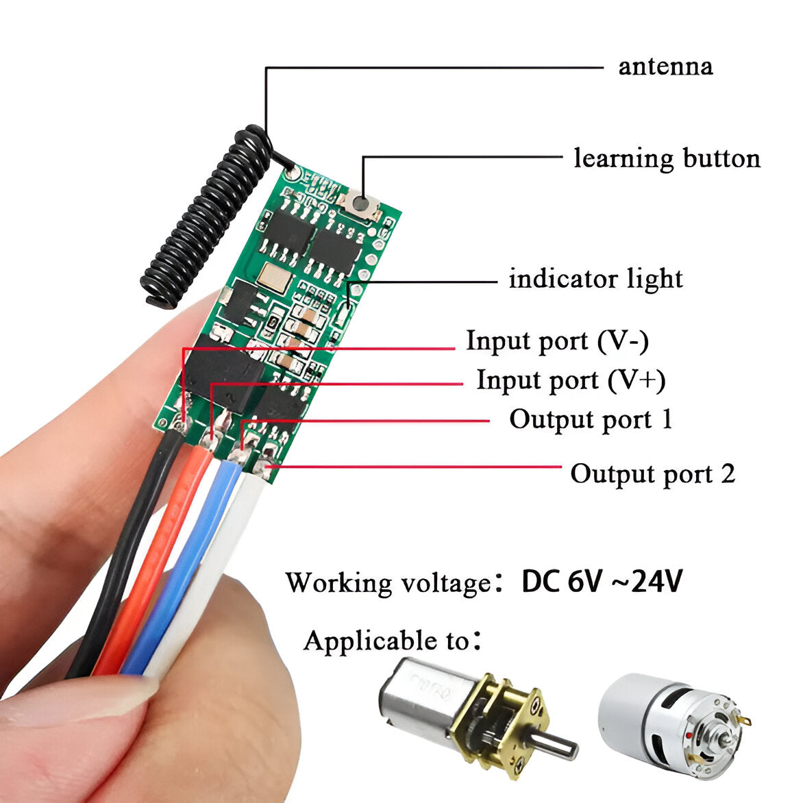 Wireless DC Motor Controller with Remote