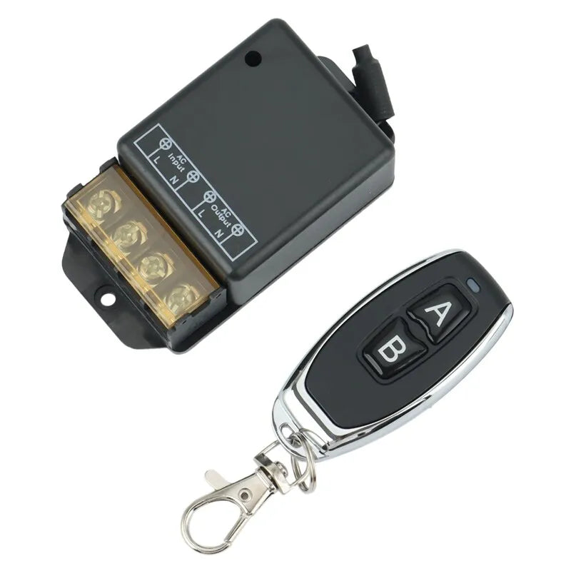 433MHz 200VAC Wireless Remote Control Switch with 30A Relay Receiver Combo