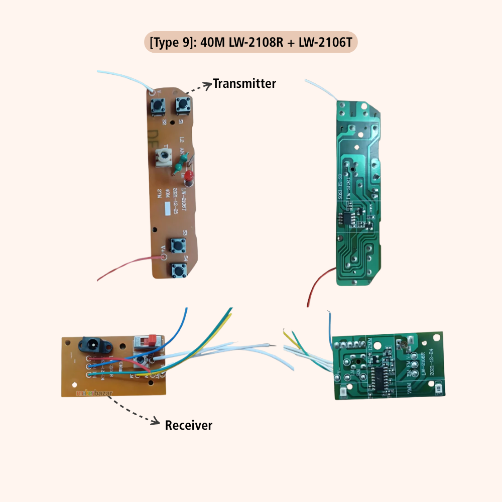 4CH RC Remote Control Wireless Transmitter and Receiver Circuit Board