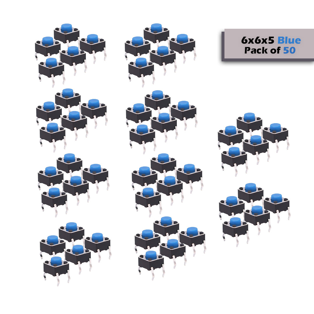 6x6mm DIP Mini Tactile Push Button Switch - 4Legs