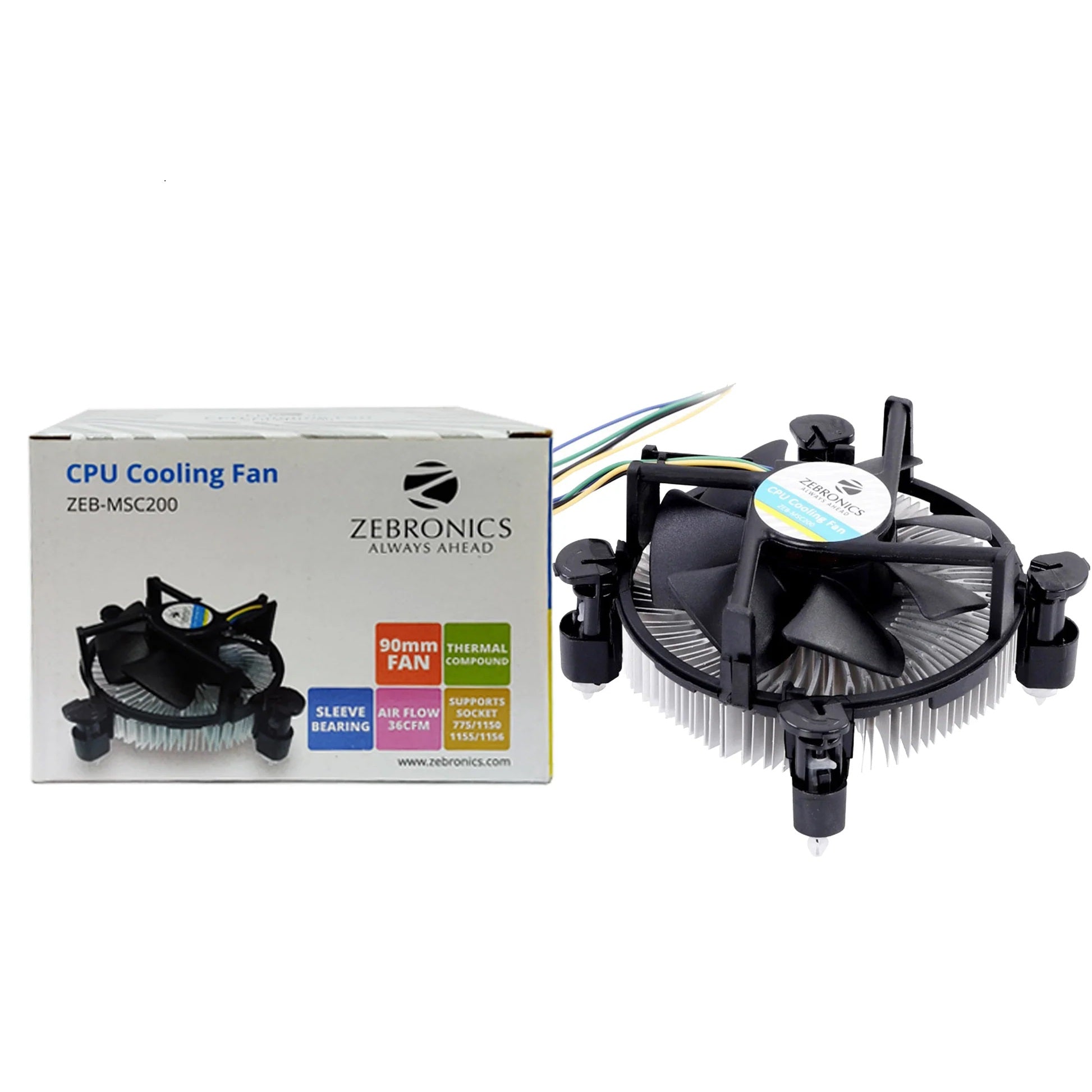 Zebronics: MSC200 CPU Cooling Fan 90mm
