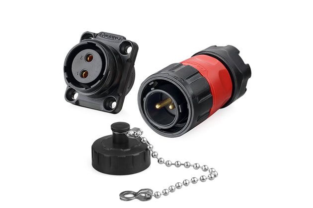 CNLINKO YM20 2-Pins 20A 500V IP68 Waterproof Power Connector Socket