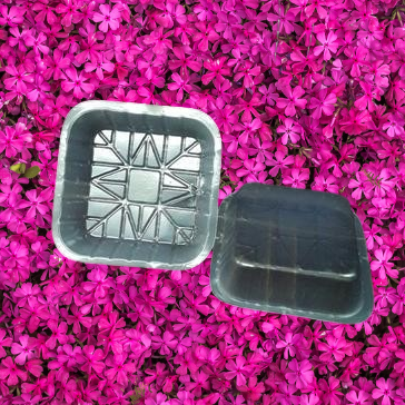 4in Disposable Plastic Square Bowl Transparent for DIY