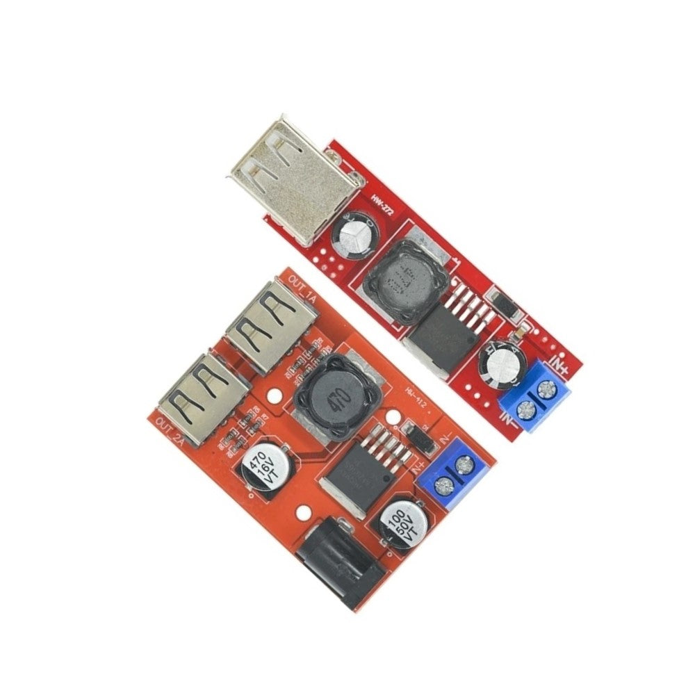 Dual USB Input 9V / 12V / 24V / 36V Car Charger Switch 5V DC-DC Power Supply Module 3A Buck Regulator