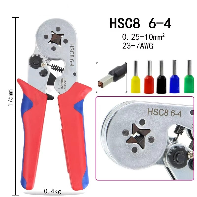 Ferrule Connector Wire Crimping Tools AWG23-10