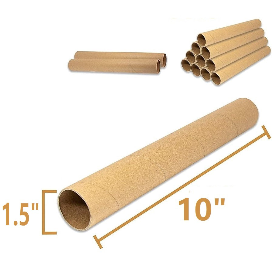 Cardboard Round Tubes for Crafts, DIY Paper Roll