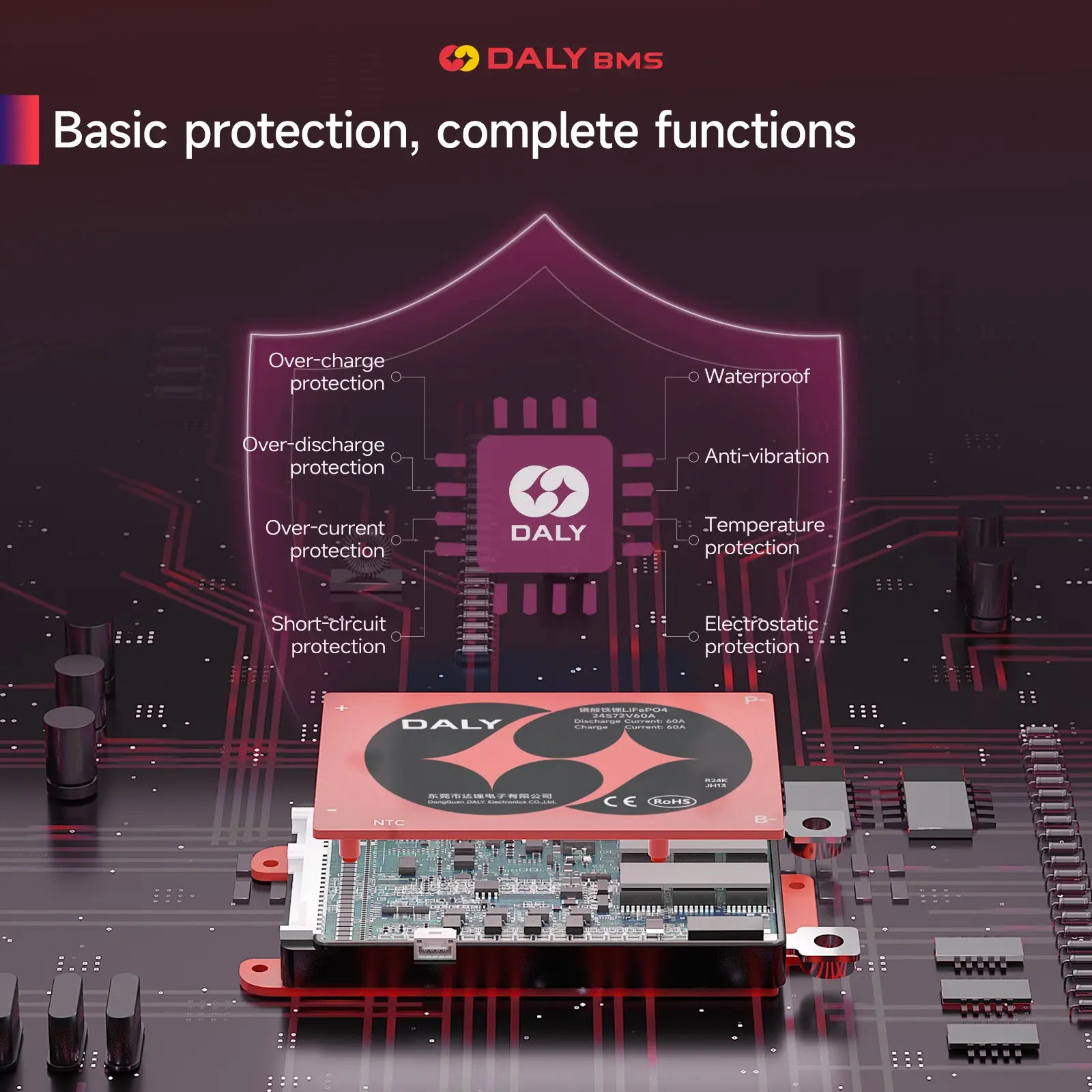DALY K-Series Standard BMS Lifepo4 Battery Management System