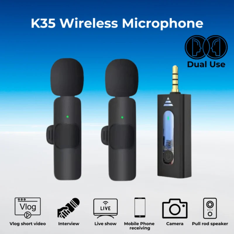 K-Series Wireless Collar Microphone for Iphone/Android