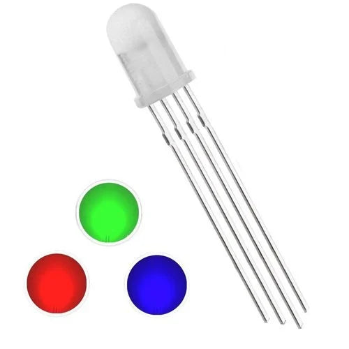 4pin Bright RGB DIP LEDs Round Top
