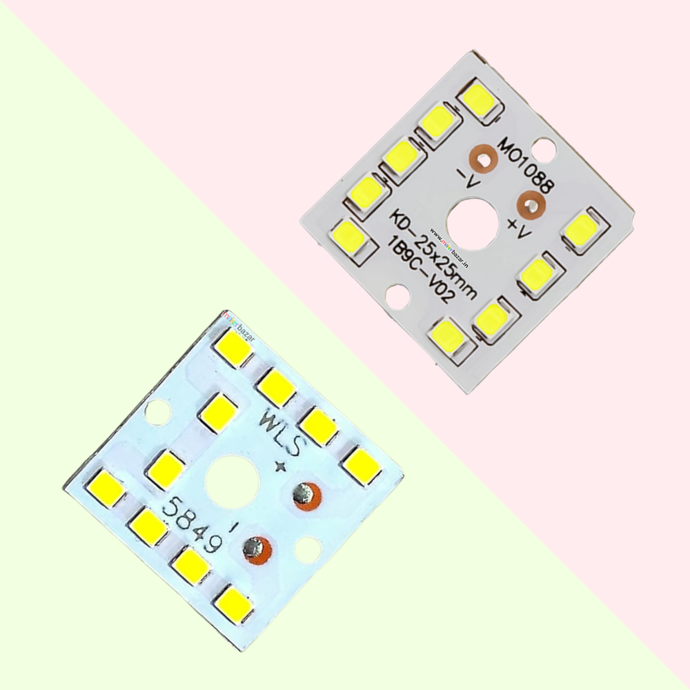 9W MCPCB 25x25mm Metal Core LED PCB