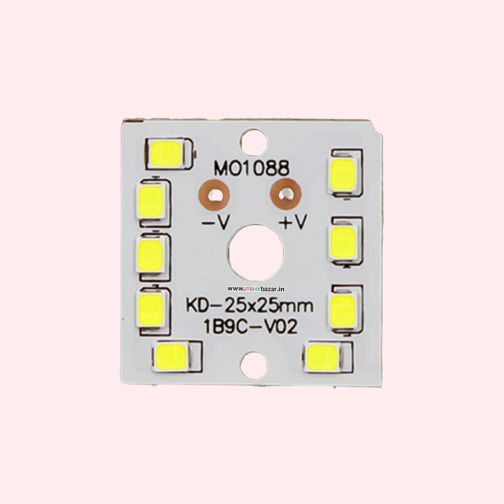 9W MCPCB 25x25mm Metal Core LED PCB