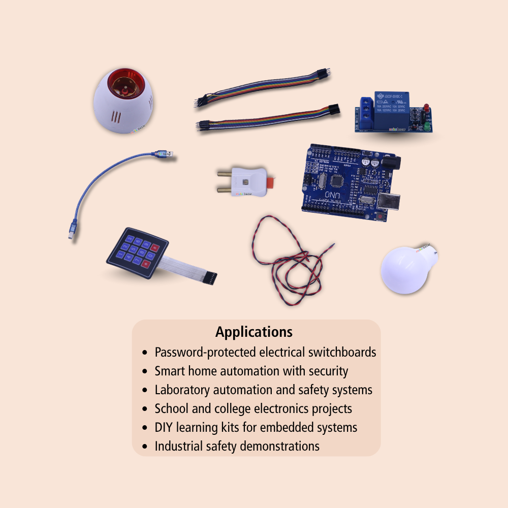 DIY Password-Based Smart Security Kit – Arduino-Compatible Smart Safety Project
