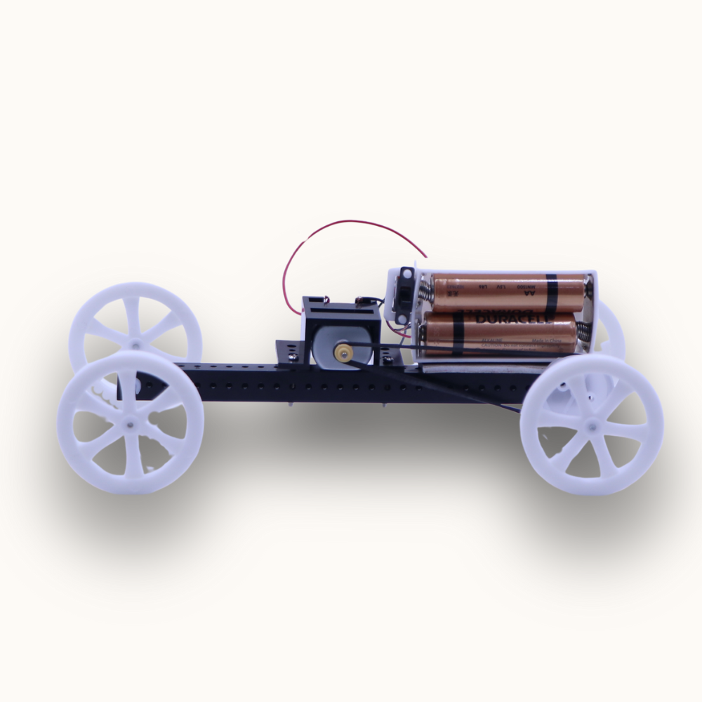 DIY Battery Operated Belt Car – STEM Educational Science Kit for Kids