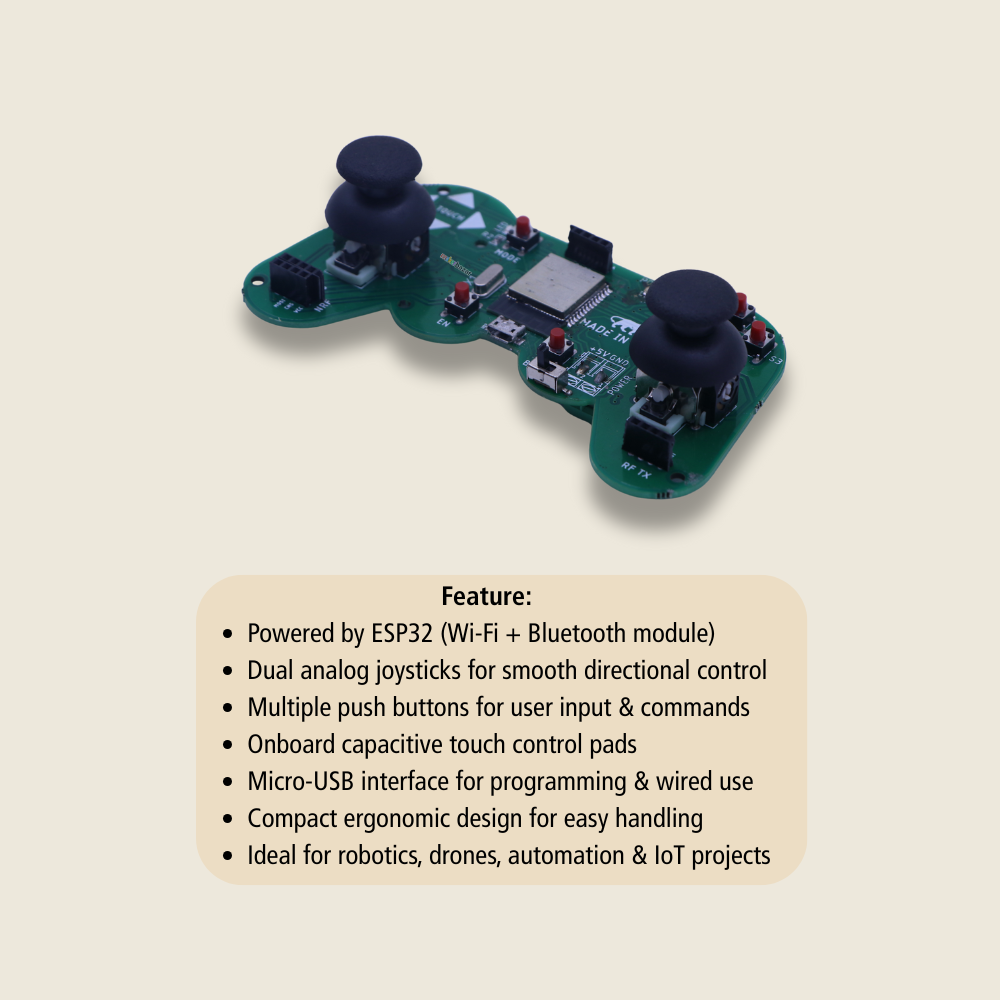 ESP32-Based Universal Joystick | Wireless IoT Controller for Robotics & Smart Projects