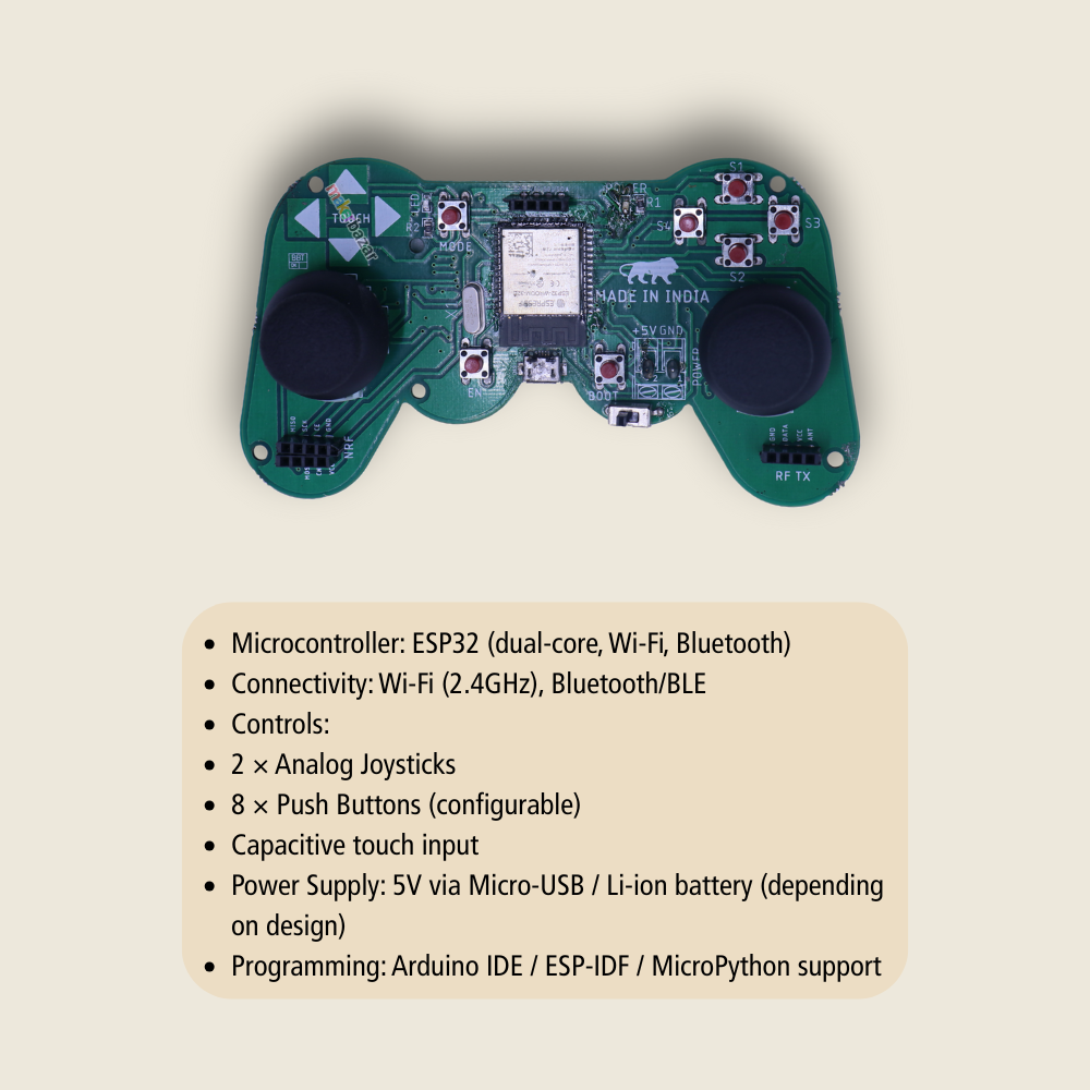 ESP32-Based Universal Joystick | Wireless IoT Controller for Robotics & Smart Projects