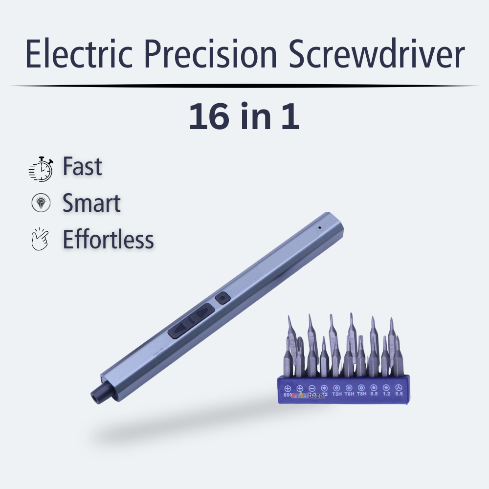 16-in-1 Rechargeable Cordless Electric Mini Screwdriver Set