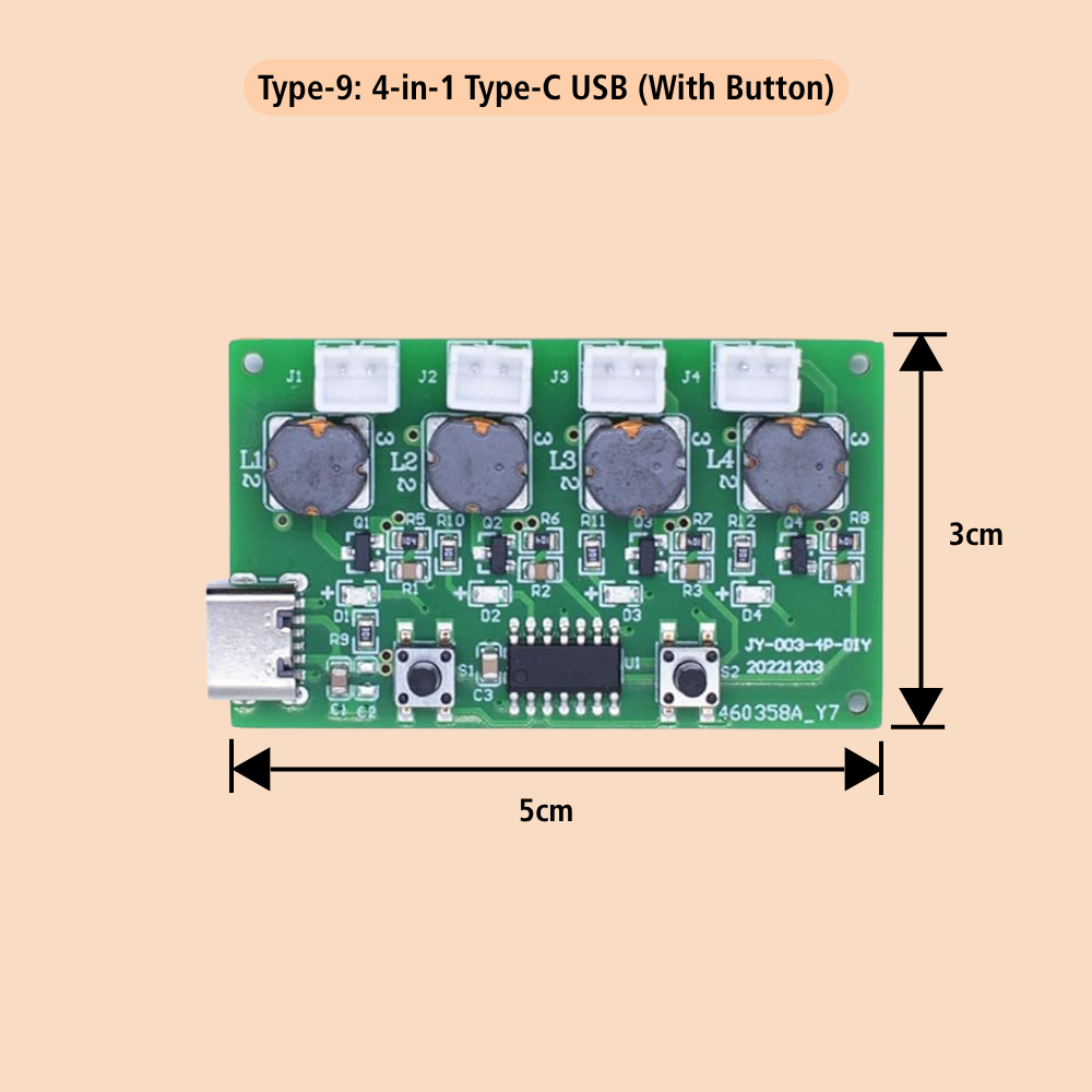 5VDC 108KHz Humidifier/Mist Maker USB Spray Module