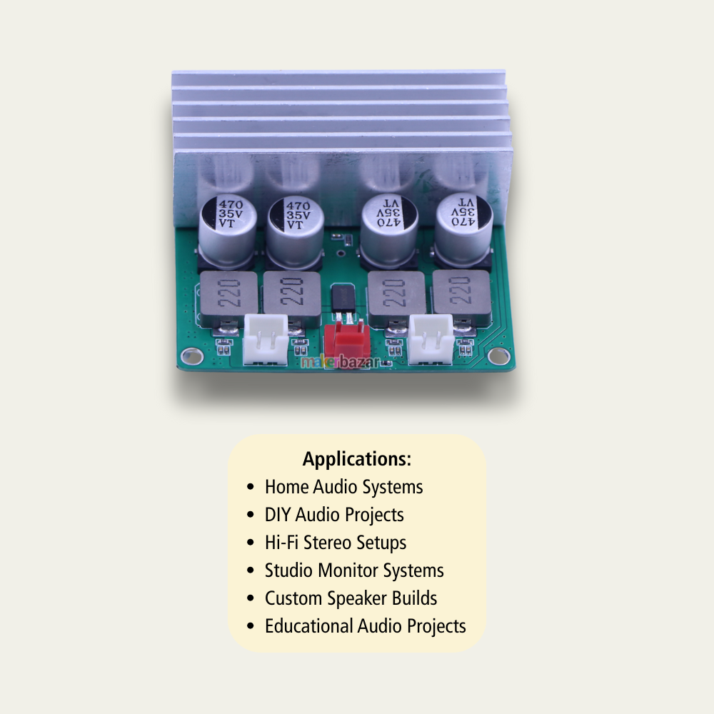 TPA3116x2 Dual Channel 100+100Watt Class D Audio Amplifier Board