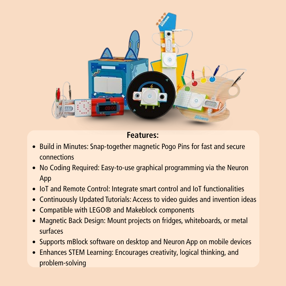 Makeblock Neuron Inventor Kit | Programmable Electronic Building Block Set