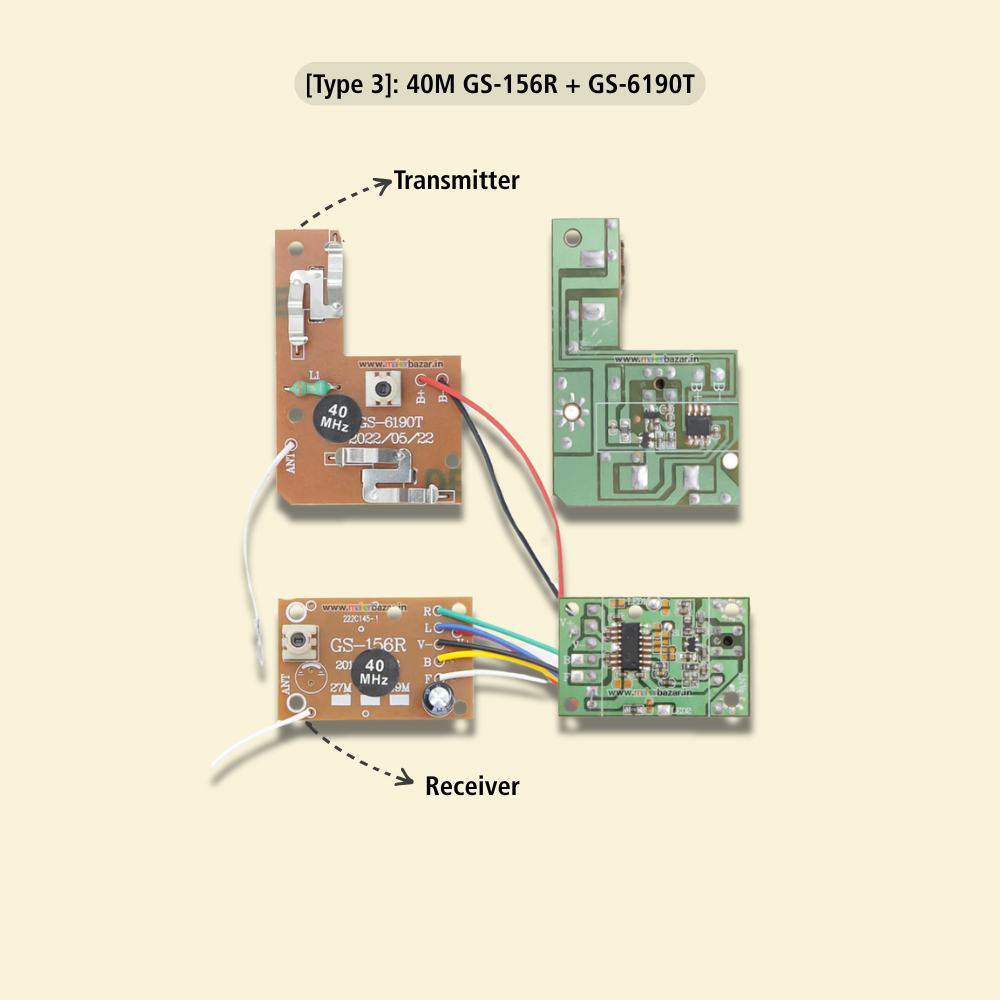 4CH RC Remote Control Wireless Transmitter and Receiver Circuit Board