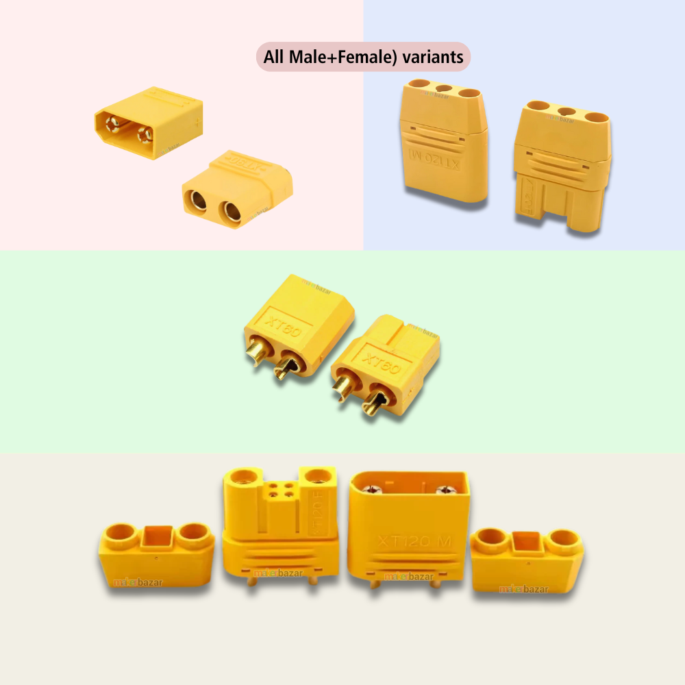 Amass XT-Series Original LiPo Battery Connectors Adapters