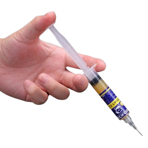 Mechanic: 10cc Liquid/Paste Soldering Flux Syringe Injection For iPhone/CPU/BGA