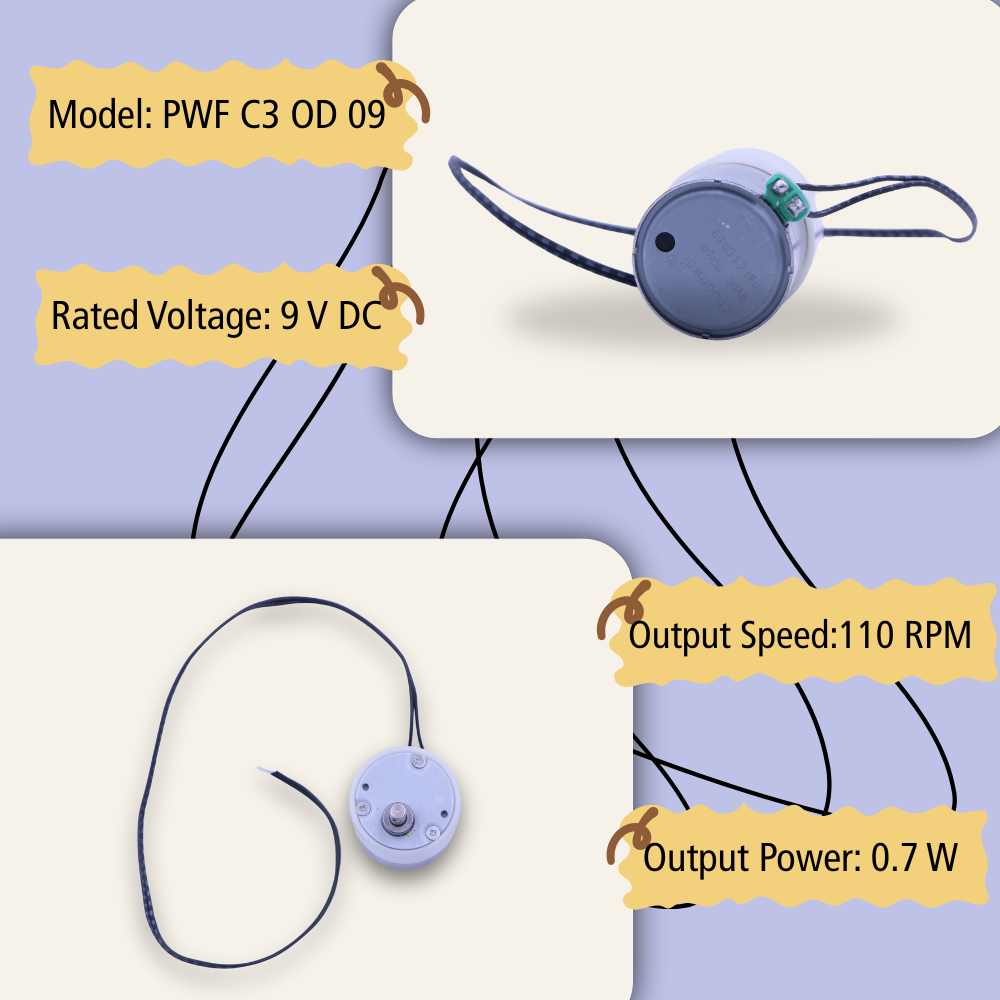 9V 110RPM Currency Counting Machine Stacker Motor