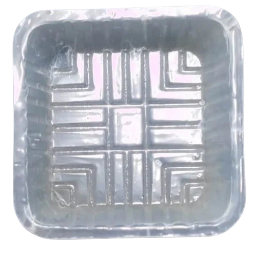 4in Disposable Plastic Square Bowl Transparent for DIY