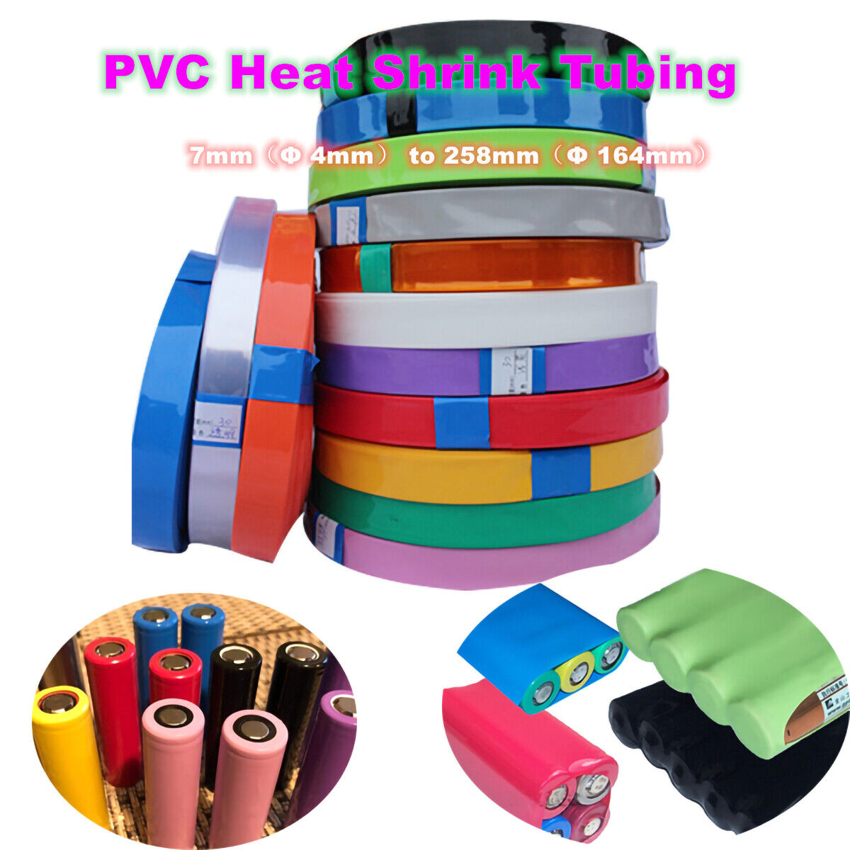 PVC Heat Shrink Sleeve for Lithium Cell Battery Pack (In Meters)