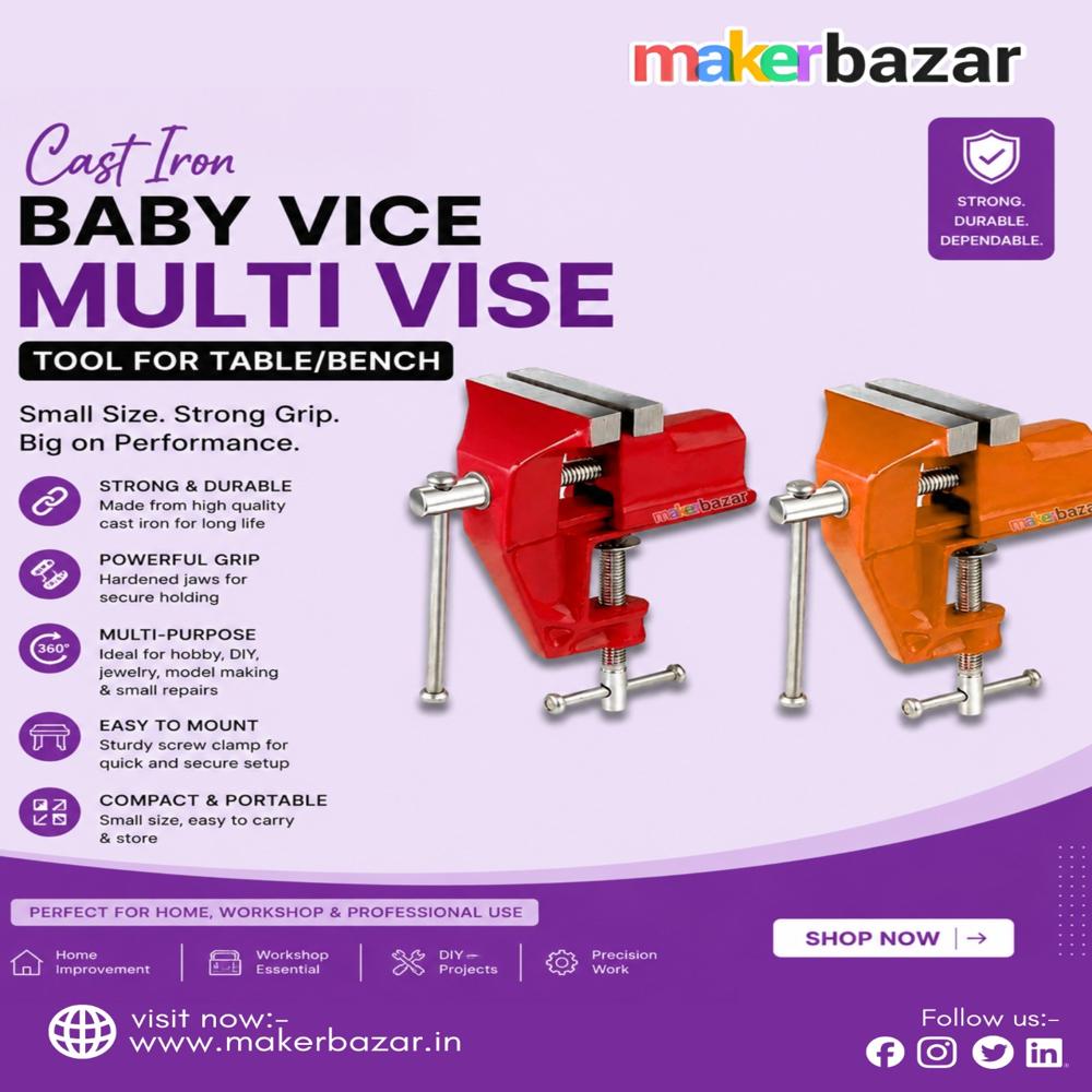 Cast Iron Baby Vice Multi Vise Tool for Table/Bench