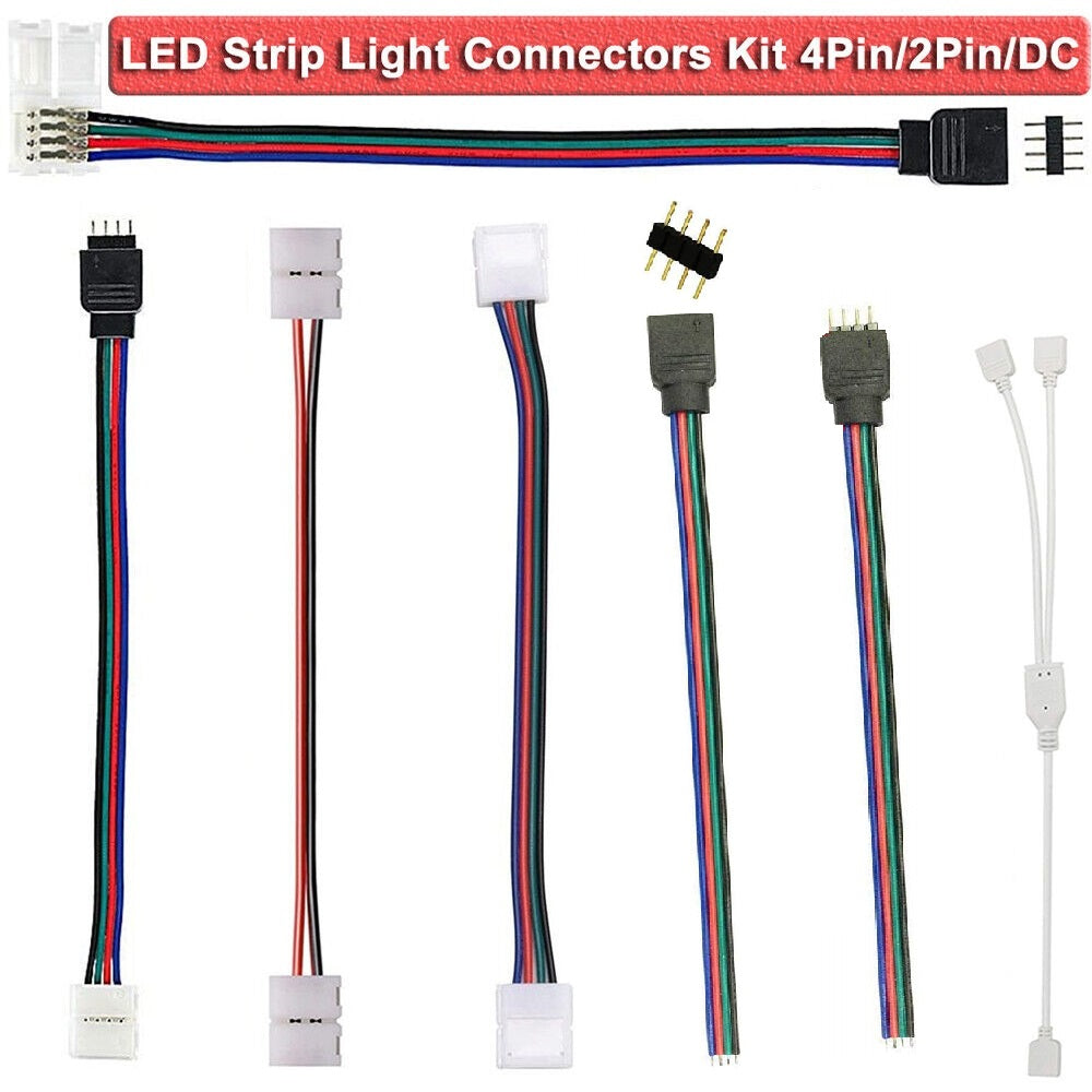 RGB LED Strip Wire Male/Female Connector Cable for 5050 3528 Light