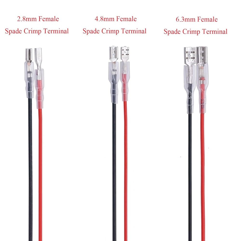 Female Spade Insulated Crimp Terminal with Cable Connector