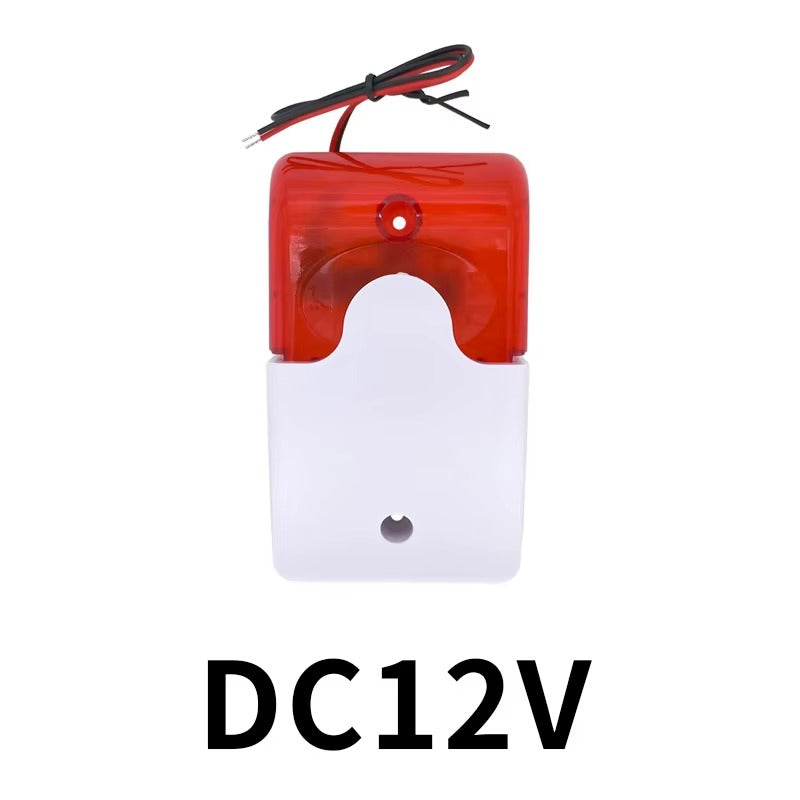 Mini Strobe Wired Siren Indicator Light Sound Alarm Lamp Flashing