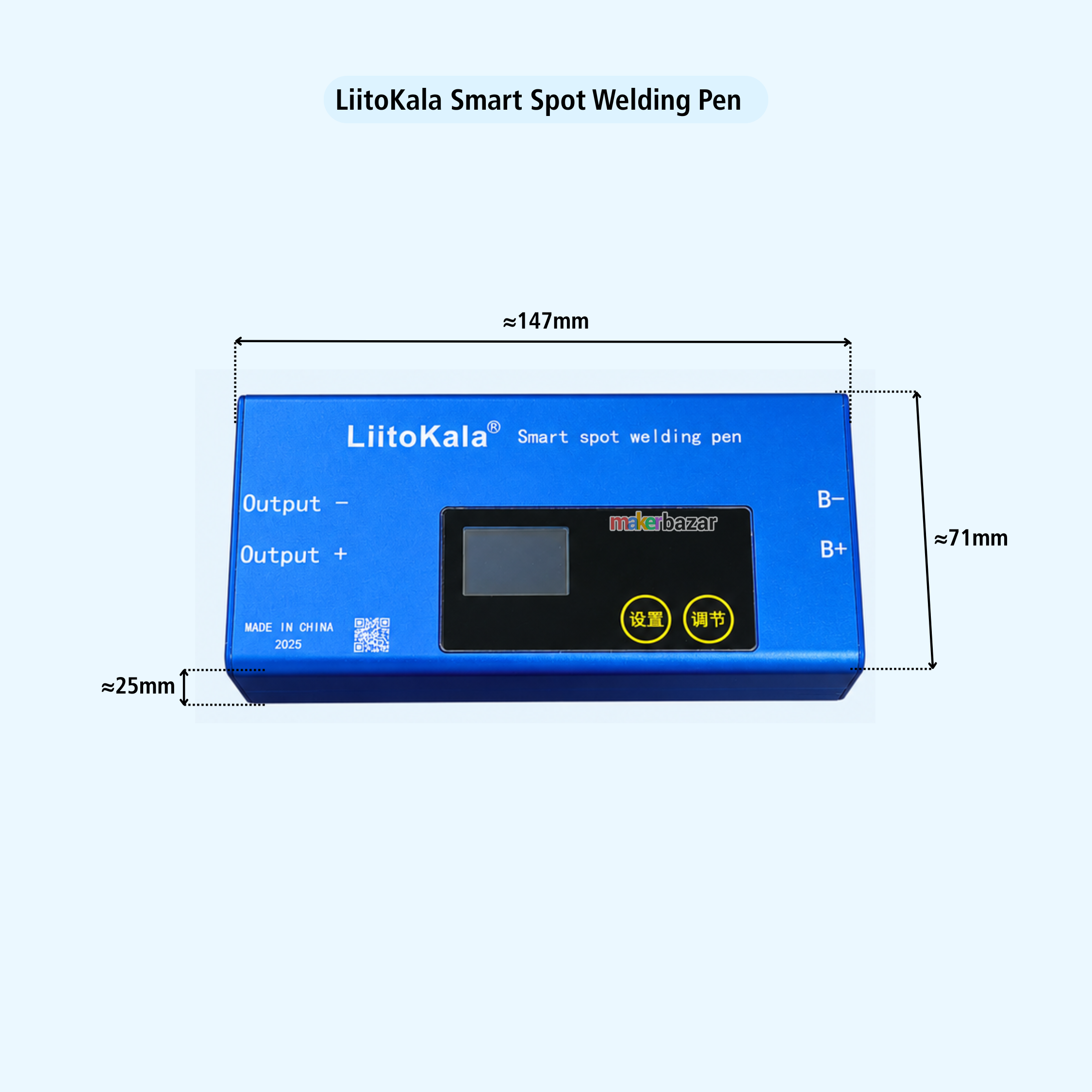 LiitoKala Smart Portable Spot Welding Machine with OLED Display