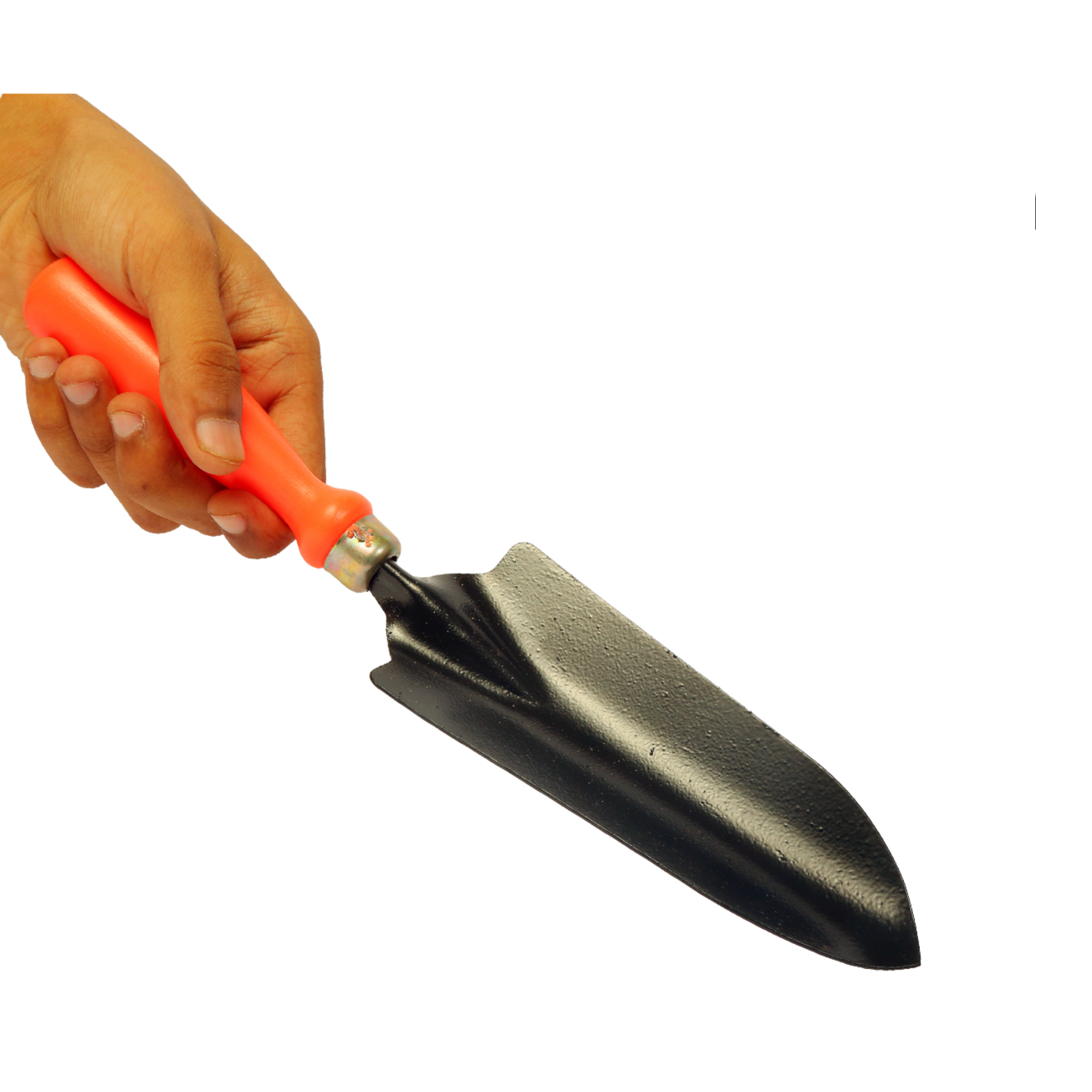 Hand Digging Metal Trowel With Plastic Handle for Gardening (Small Size)