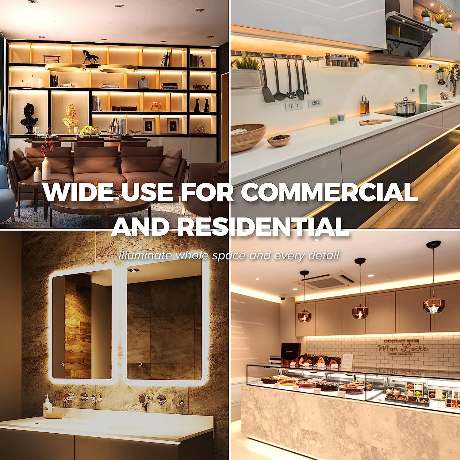 10Mtr 24V 8mm 2835 126LED/mtr Chasing LED Strip Light (Non Waterproof)