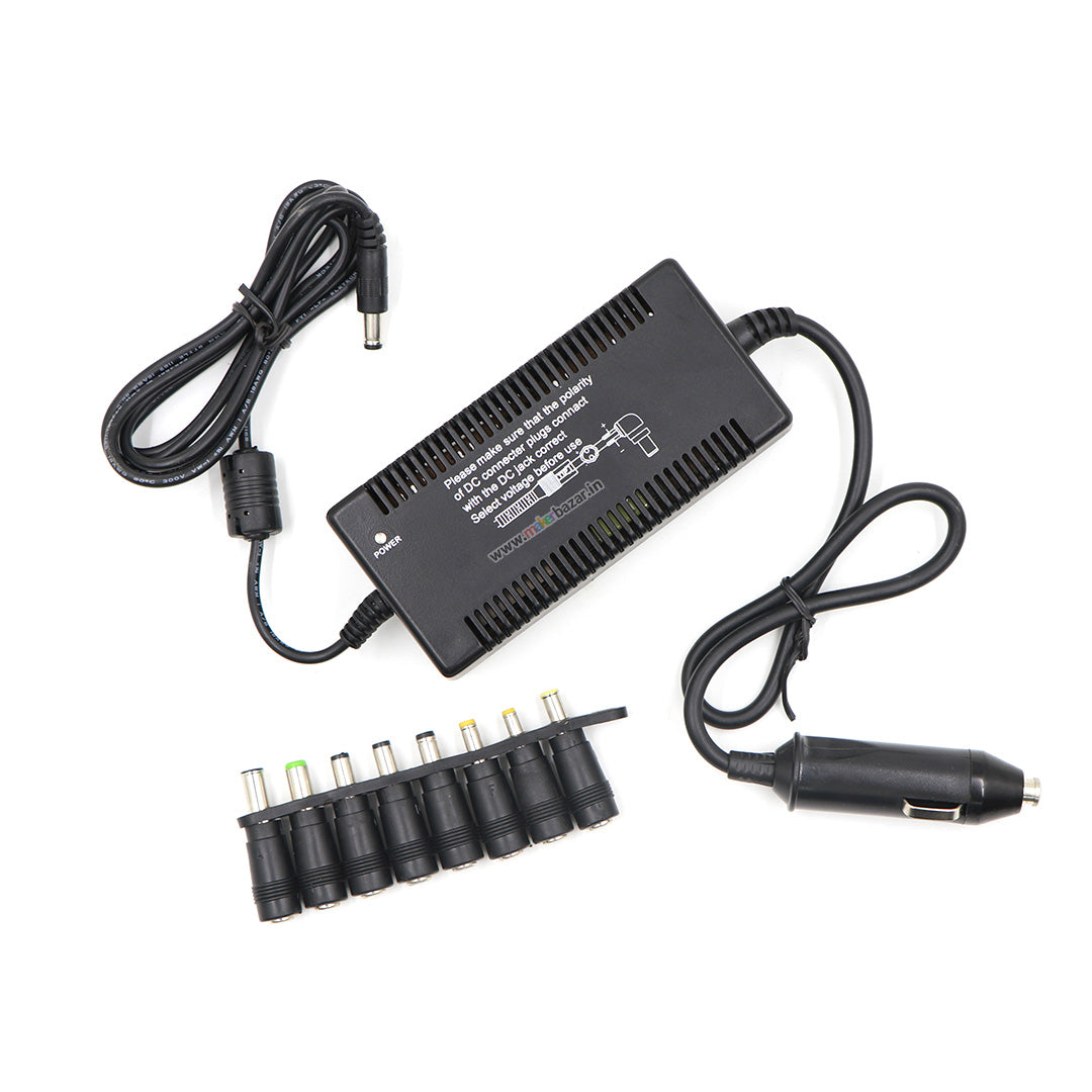 DC to DC 100W Laptop Adaptor for Cars with Charging Plugs