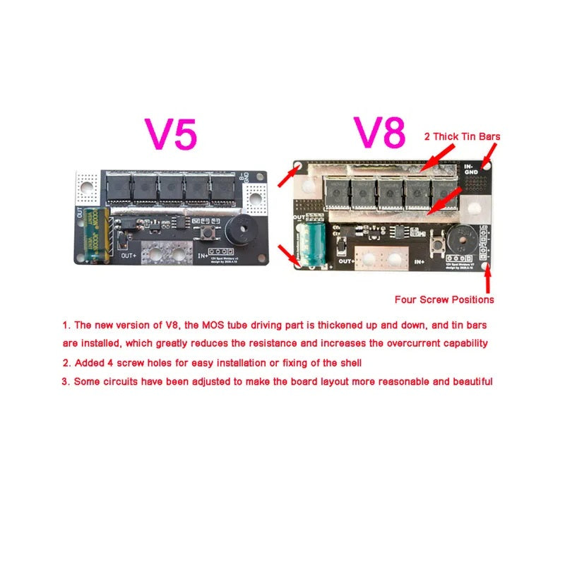 12V DIY Portable Spot Welding Machine PCB Circuit Board For Li-ion and LiFePO4 batteries - Pre Assembled