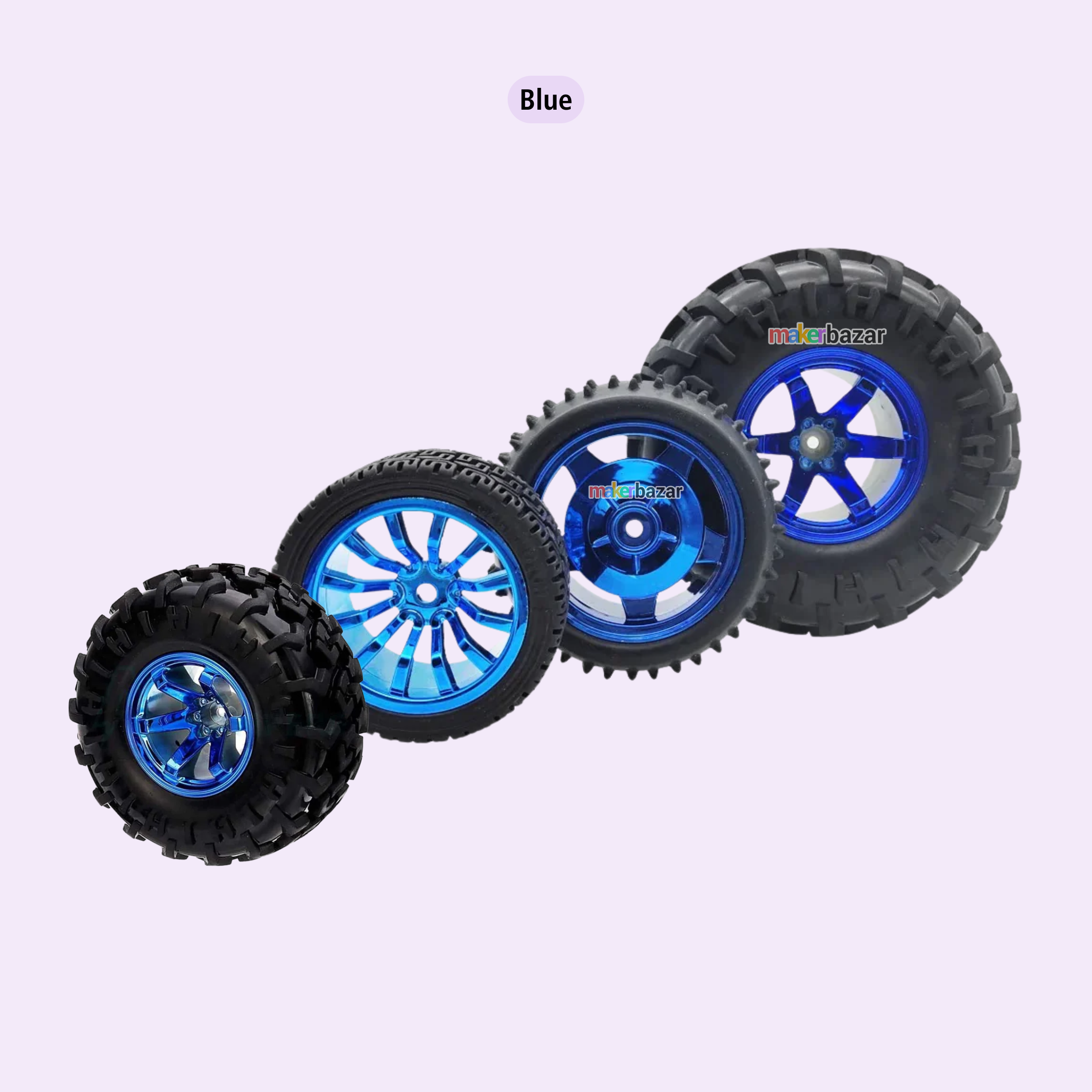 125mm 5-Rim Monster Off Road Wheel for Smart Car ATV (Hex Shaft)