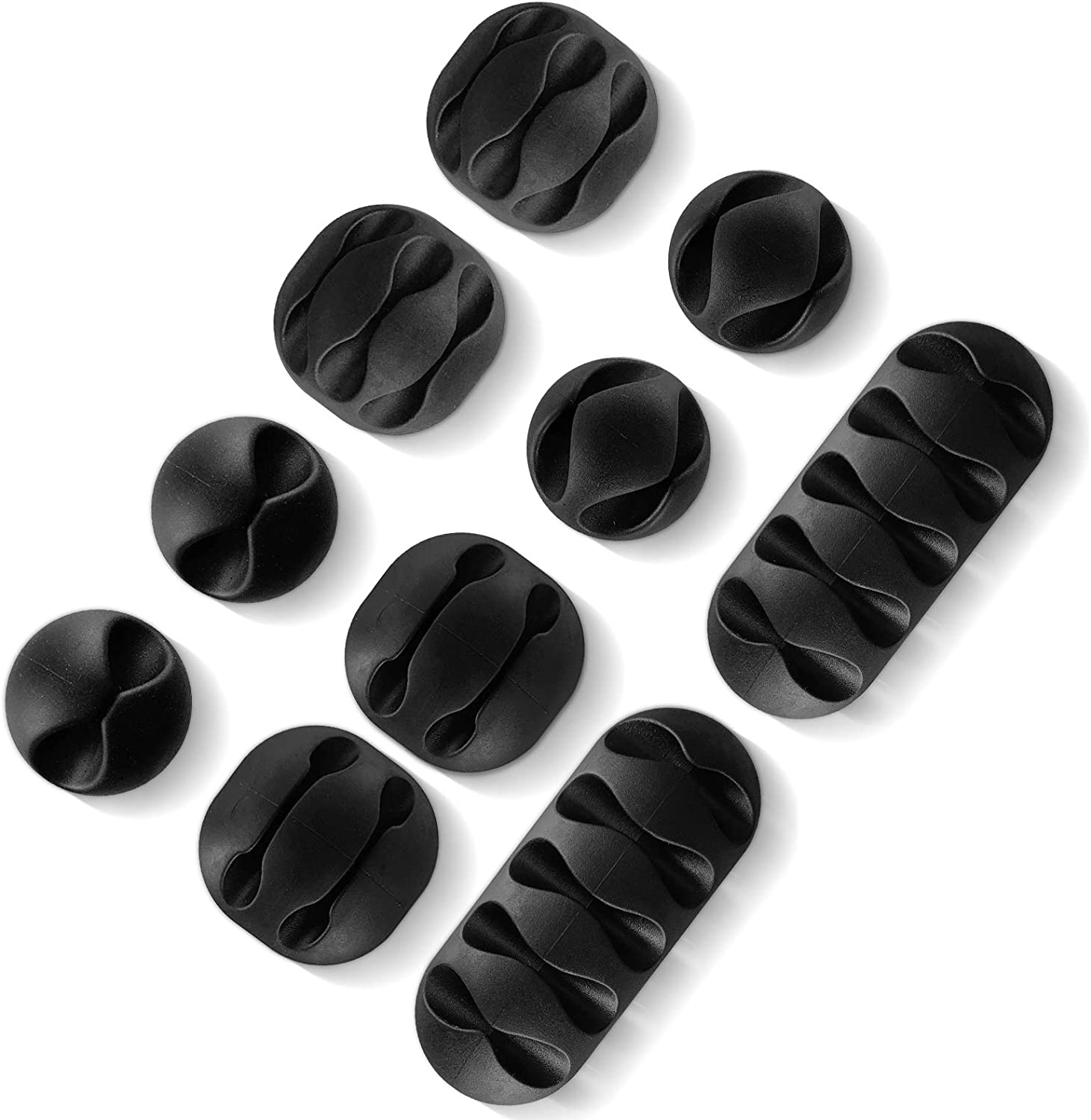 10pcs Self-Adhesive Cable Clips, Multipurpose Cord Holder Manager