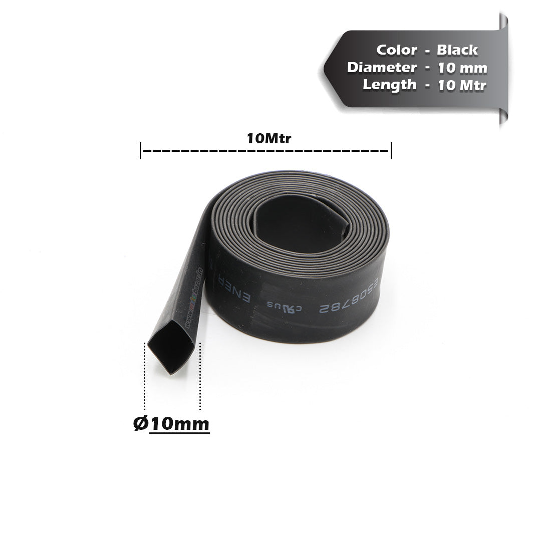 Black Heat Shrink Sleeve Tube For Wire Protection