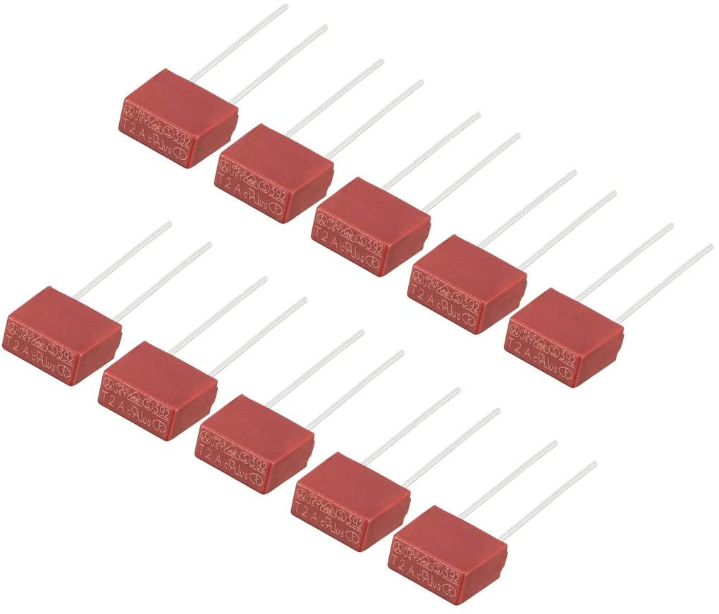 T2A 2A 392 Fuse DIP Mounted Miniature Square Slow Blow Micro Fuse 250V
