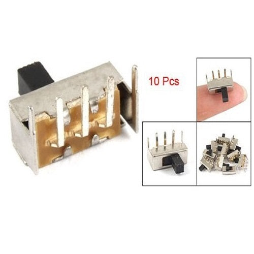 Right Angle 3 Pin 2 Position SPDT 1P2T PCB Panel Mini Slide Switch L Shape Bent