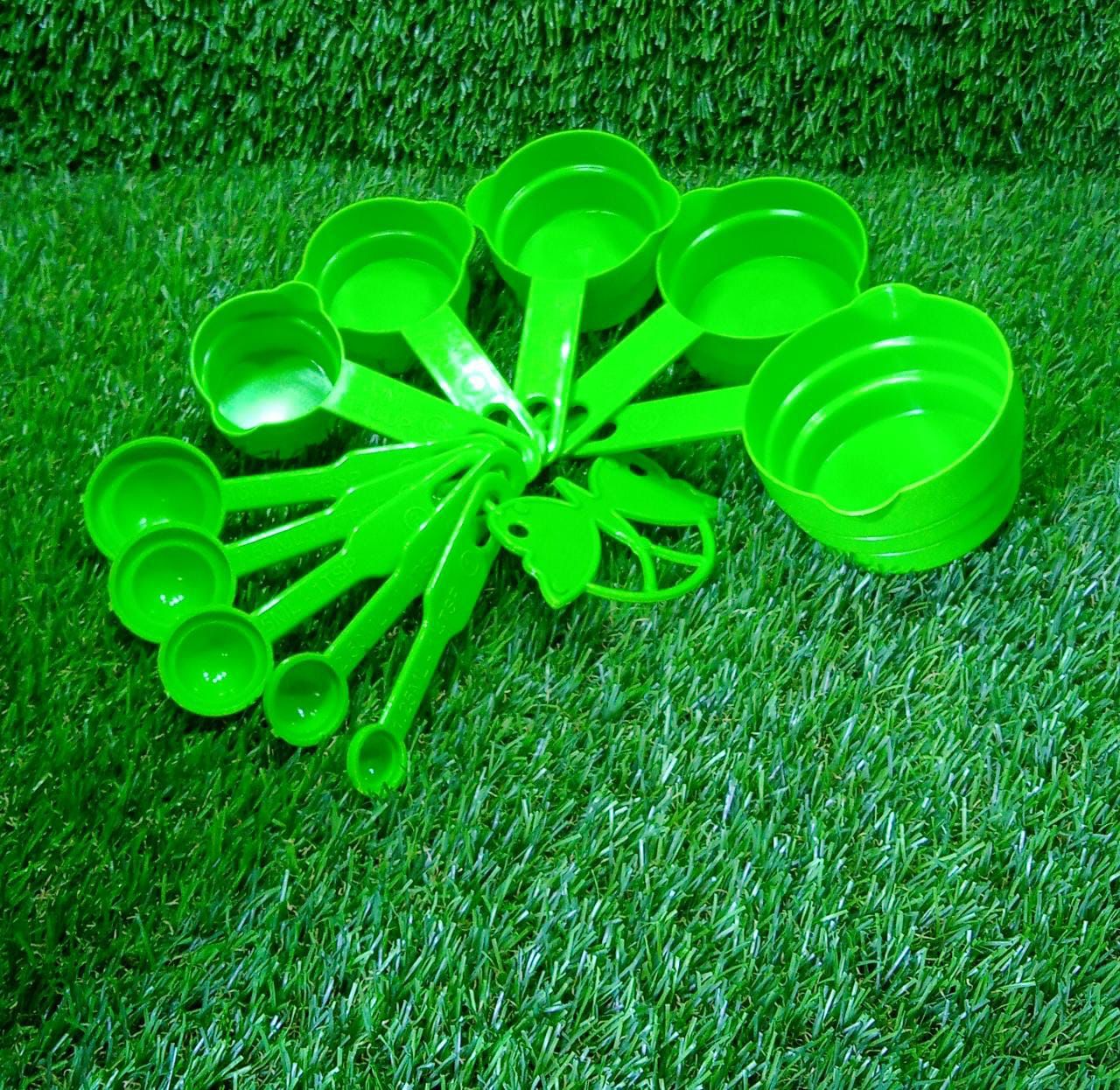 11 Pc Measuring Cup and Spoon Set - Green