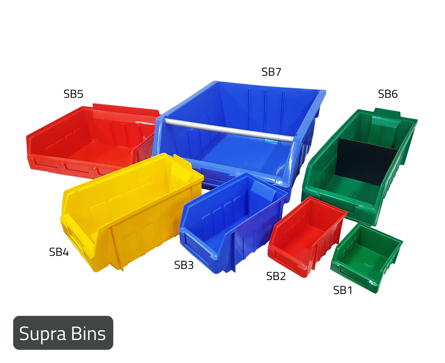 Alkon: SB 2 Supra Bin 170mm X 100mm X 85mm Blue/Red