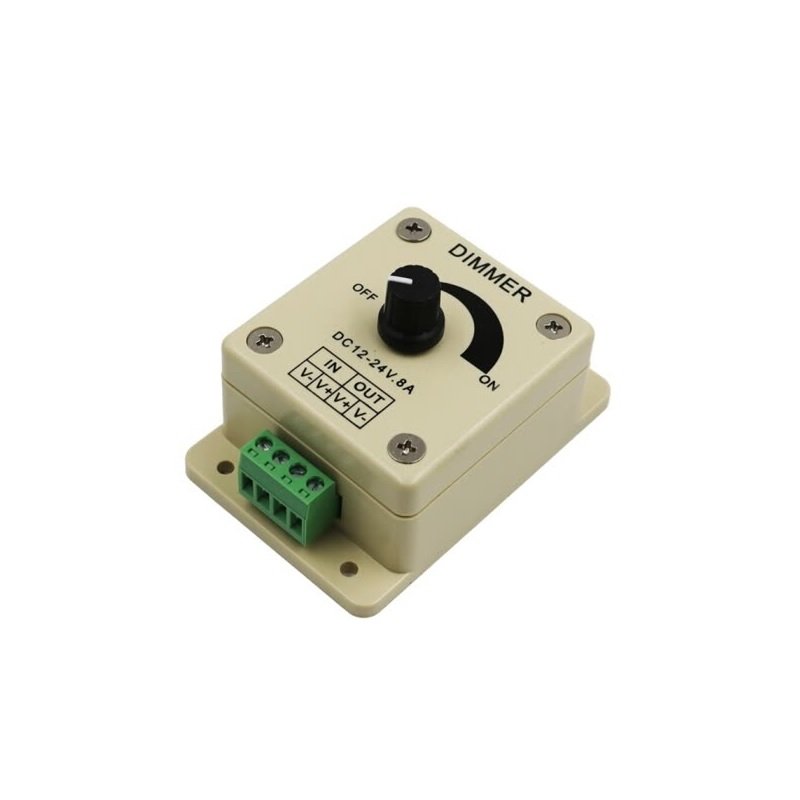 12V-24V 8A Adjustable Dimmer Switch For Single LED Strip