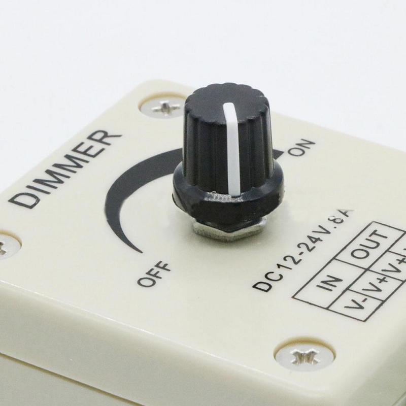 12V-24V 8A Adjustable Dimmer Switch For Single LED Strip