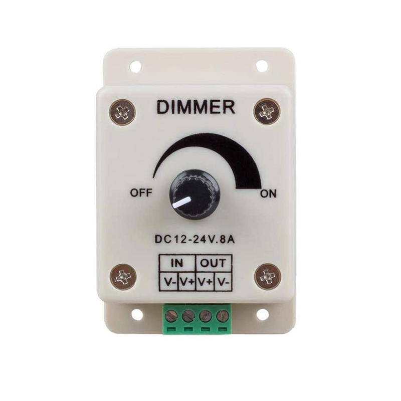 12V-24V 8A Adjustable Dimmer Switch For Single LED Strip